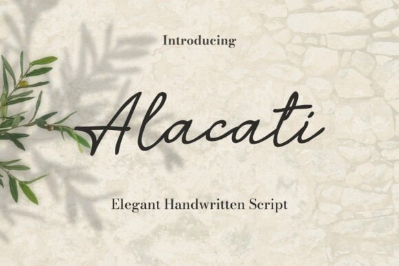Alacati: A Poetic Handwritten Script for Luxury Branding