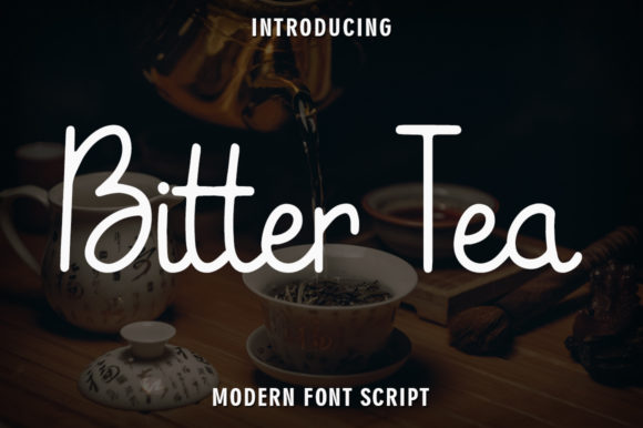 Bitter Tea: A Handwritten Font for Modern Design