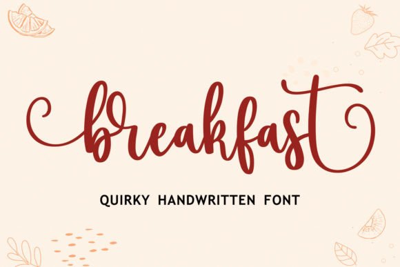 Breakfast: A Charming Script Font for Creative Design