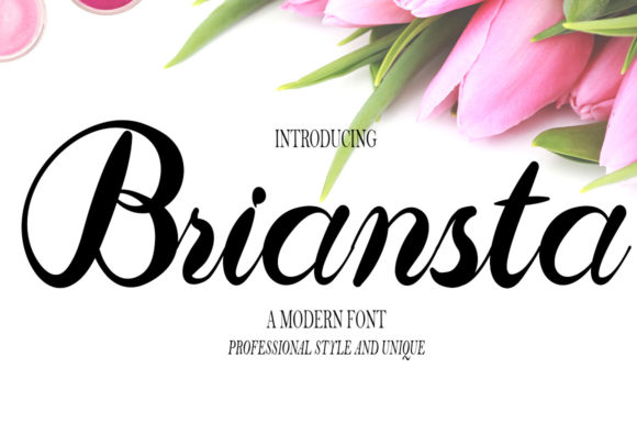 Briansta: Elevating Design with Romantic Typography