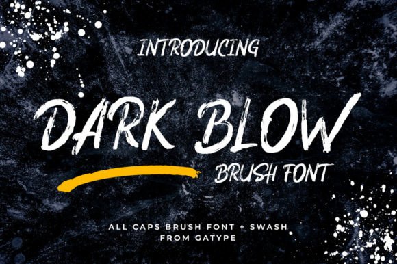 Dark Blow: The Modern Handwritten Brush Font