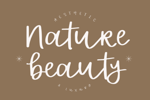 Elevate Your Visual Design with Nature Beauty Typography