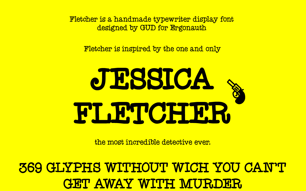 Fletcher: A Handwritten Font with a Typewriter Soul