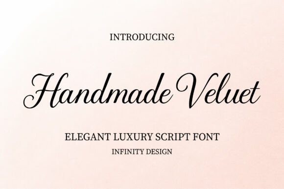 Handmade Velvet: Elegant Luxury Script Font