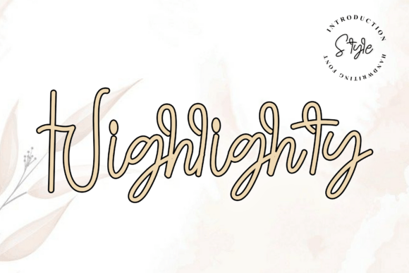 Highlighty: A Modern Handwritten Font for Crisp Elegance