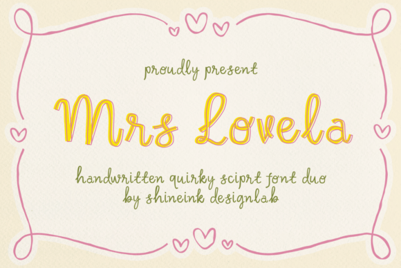 Mrs Lovela: The Handwritten Font Duo for Charming Design