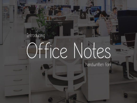 Office Notes: The Handwritten Font for Modern Design