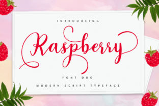 Raspberry Duo: A Sweet Handwritten Font with a Twist