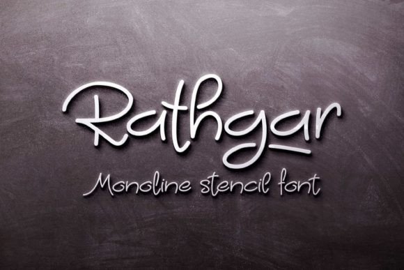 Rathgar Stencil: Elevate Your Design with Authentic Handwritten Style