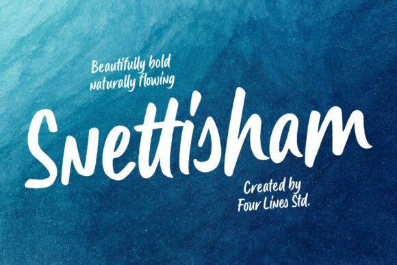 Snettisham: Bold Handwritten Script for Modern Design