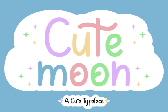 The Sweet and Adaptable Charm of the Cute Moon Font