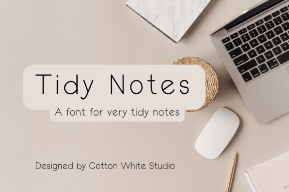 Tidy Notes: The Handwritten Font for Modern Design