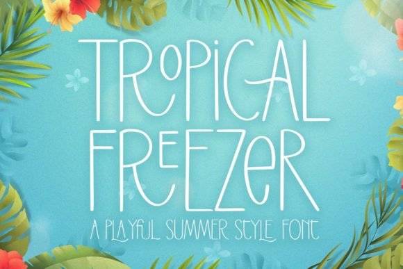 Tropical Freezer: A Playful Handwritten Font for Vibrant Designs