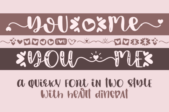 You Me Font: Crafting Romance in Design